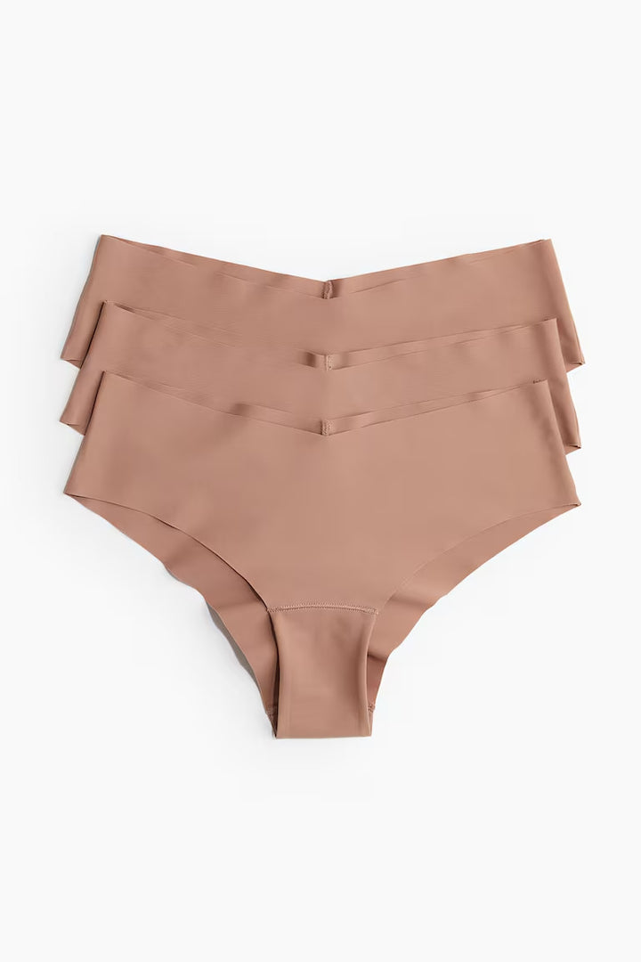 H&M 3-PACK INVISIBLE CHEEKY HIPSTER BRIEFS
