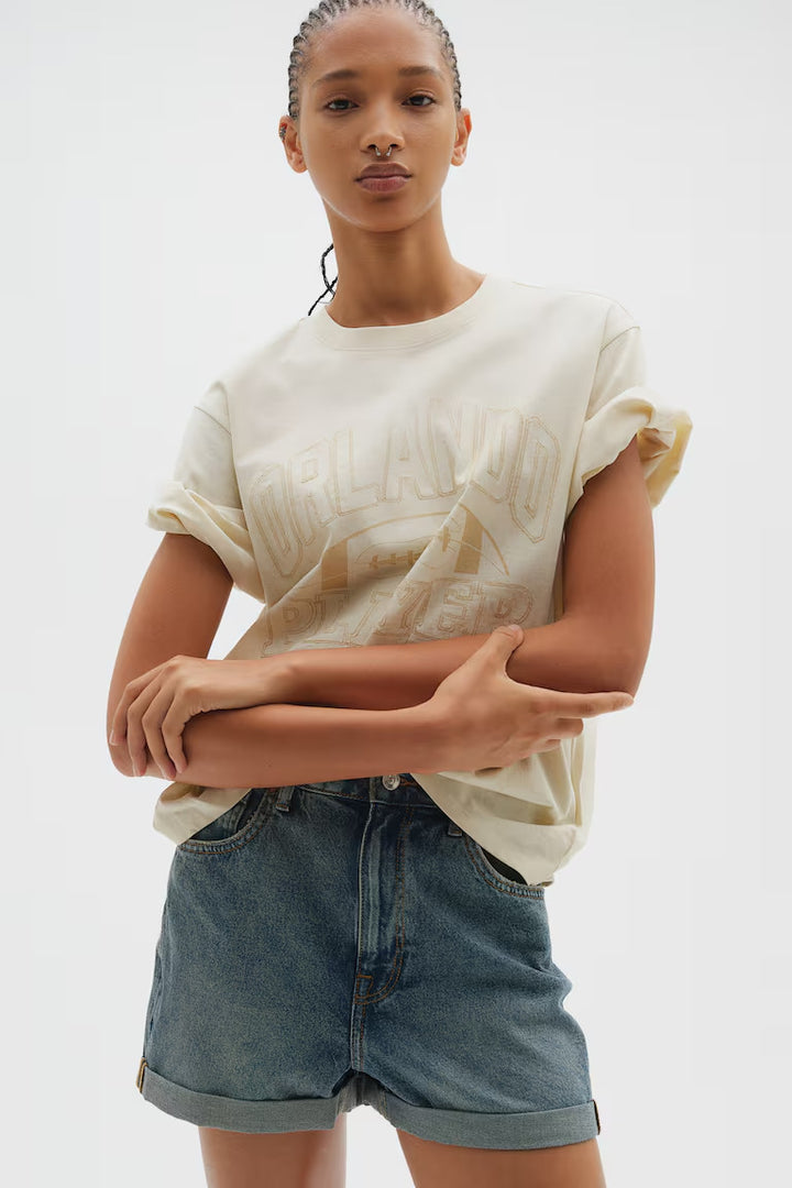 H&M HIGH WAIST DENIM SHORTS