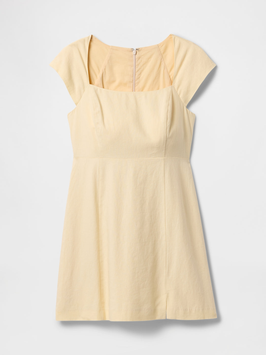 Gap Linen-Blend Cap-Sleeve Mini Dress