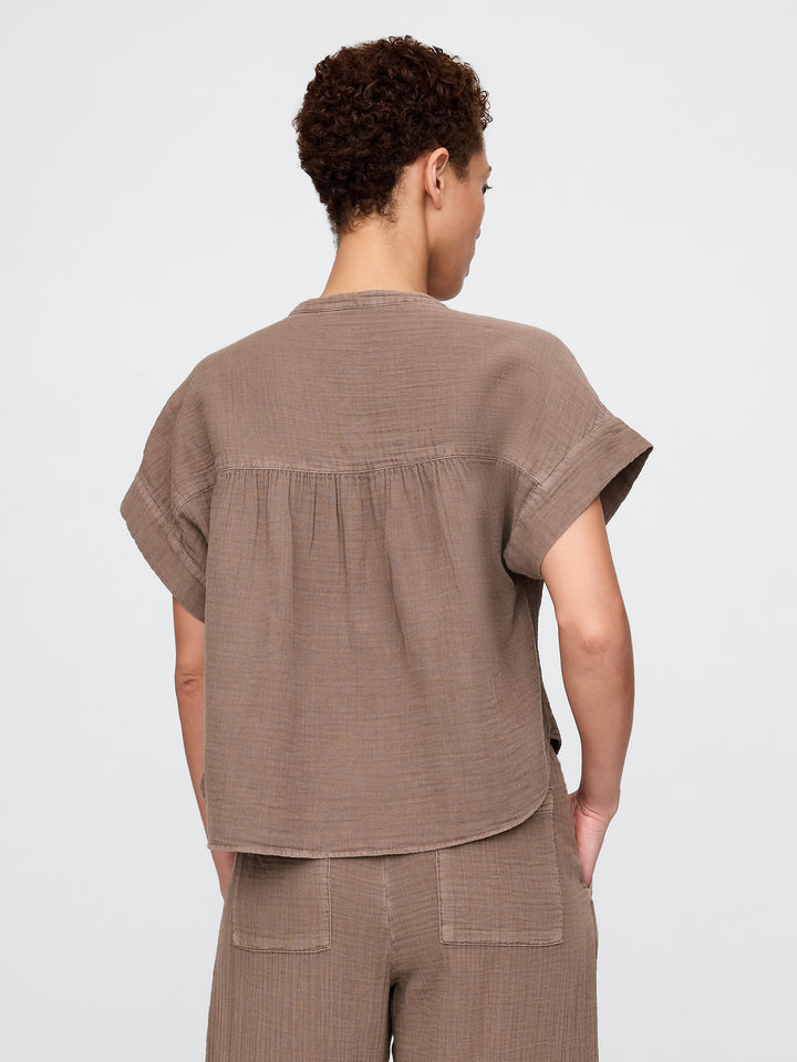 Gap Crinkle Gauze Dolman Shirt