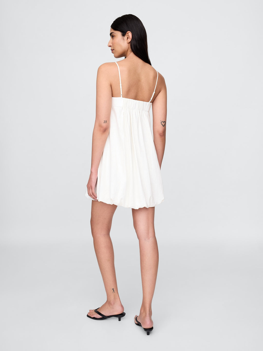 Gap Linen-Blend Mini Bubble Dress