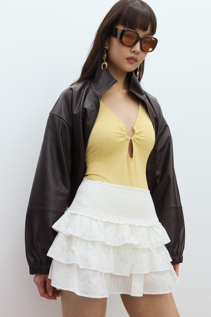 H&M TIERED MINI SKIRT