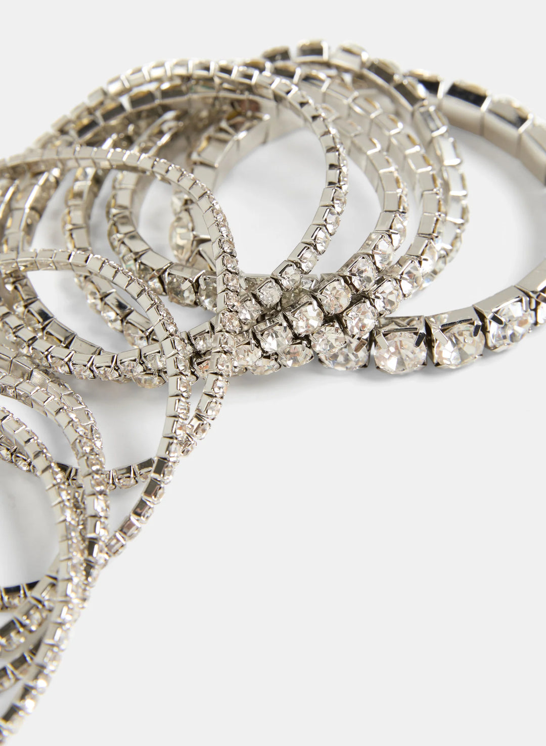 Laura Multi-Row Crystal Stretch Bracelet