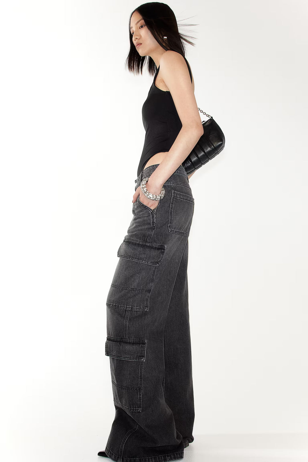 H&M Denim Cargo Pants