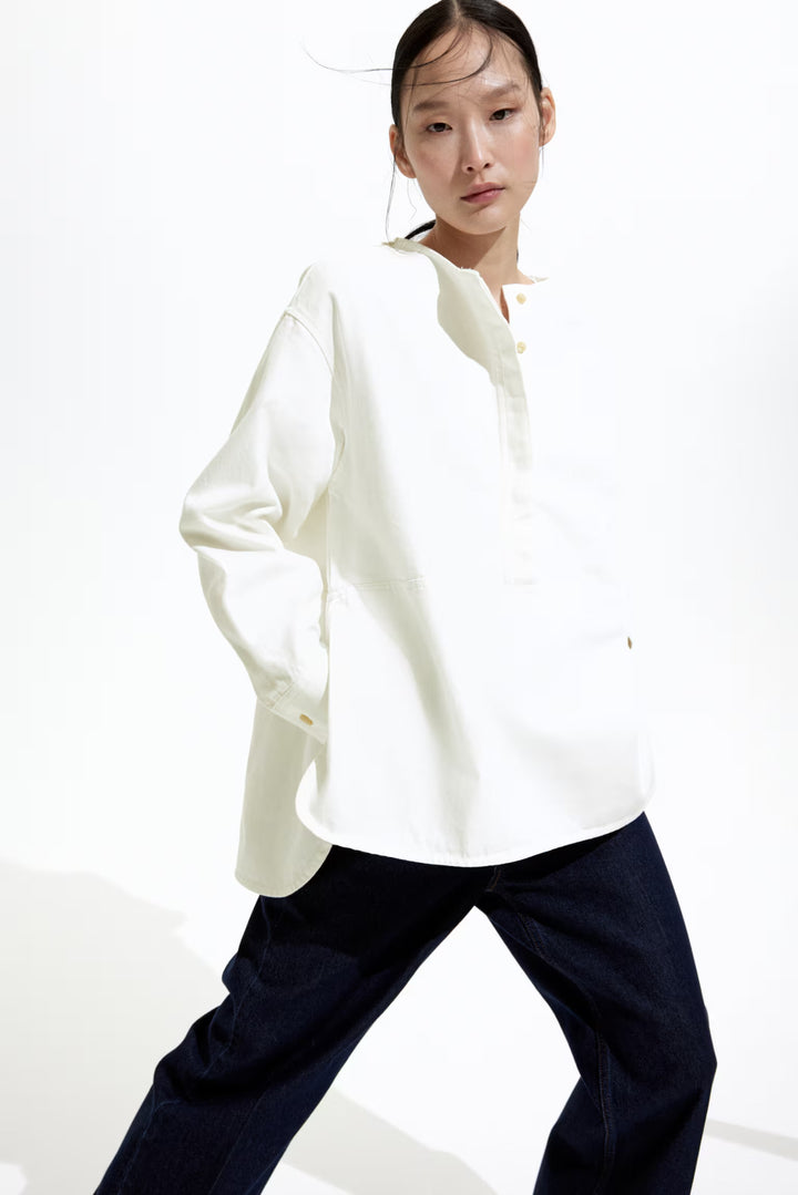 H&M Pullover Twill Blouse