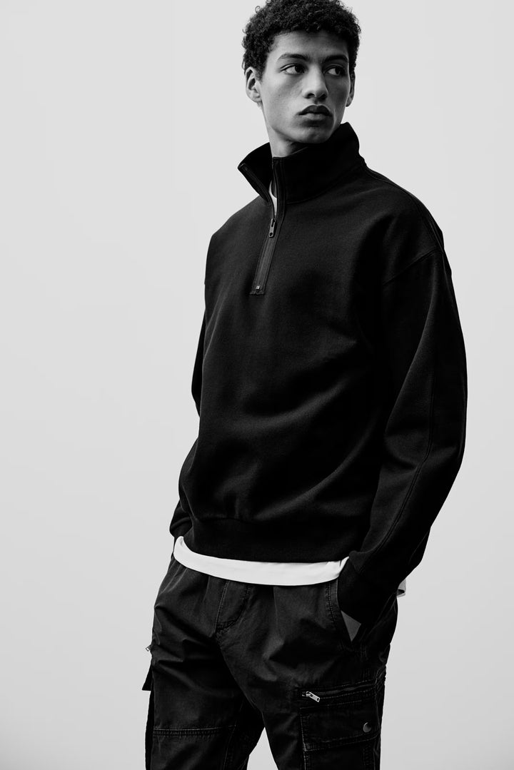 H&M Loose Fit Half-Zip Sweatshirt