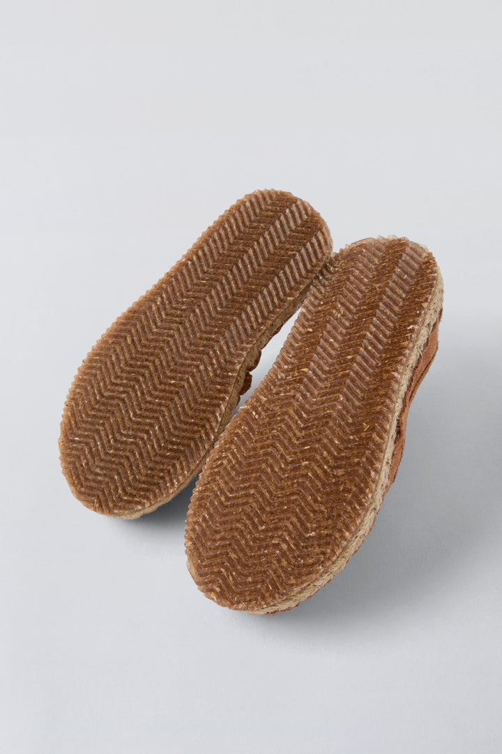 ZARA LEATHER JUTE LOAFERS