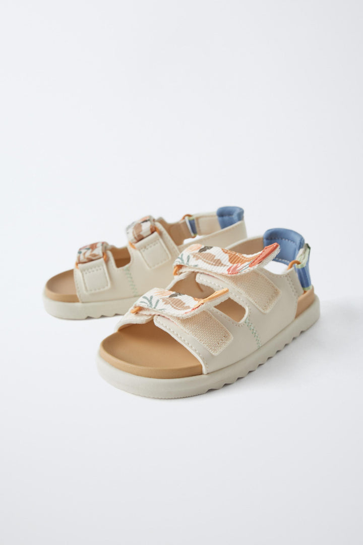 ZARA RUBBERIZED SANDALS