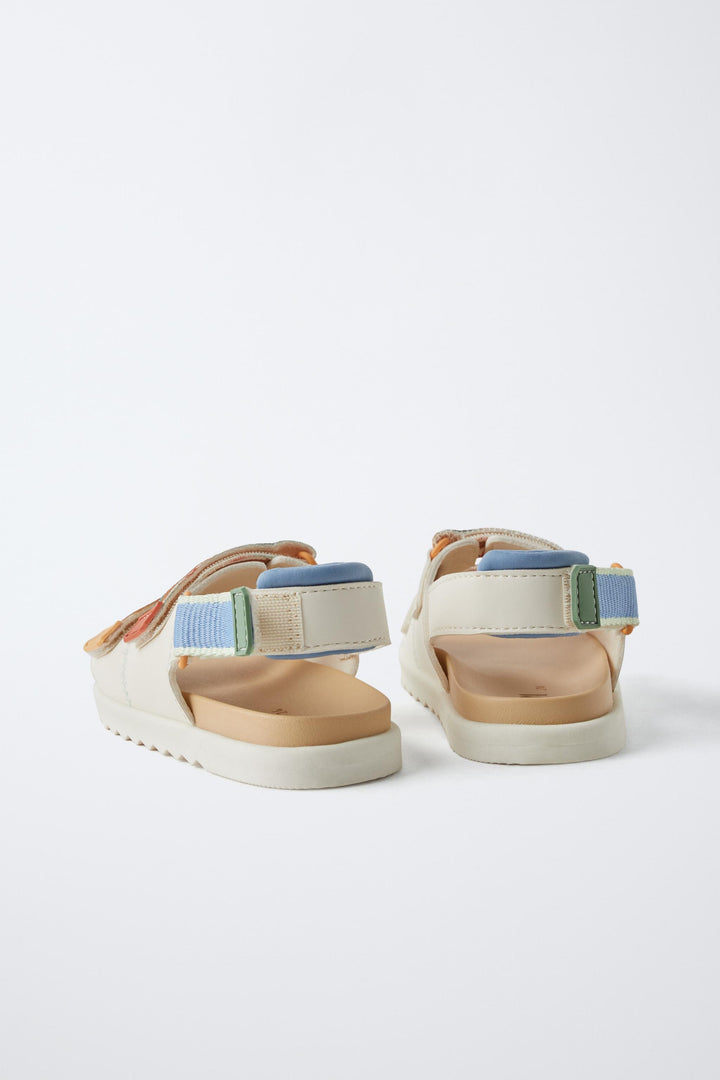 ZARA RUBBERIZED SANDALS