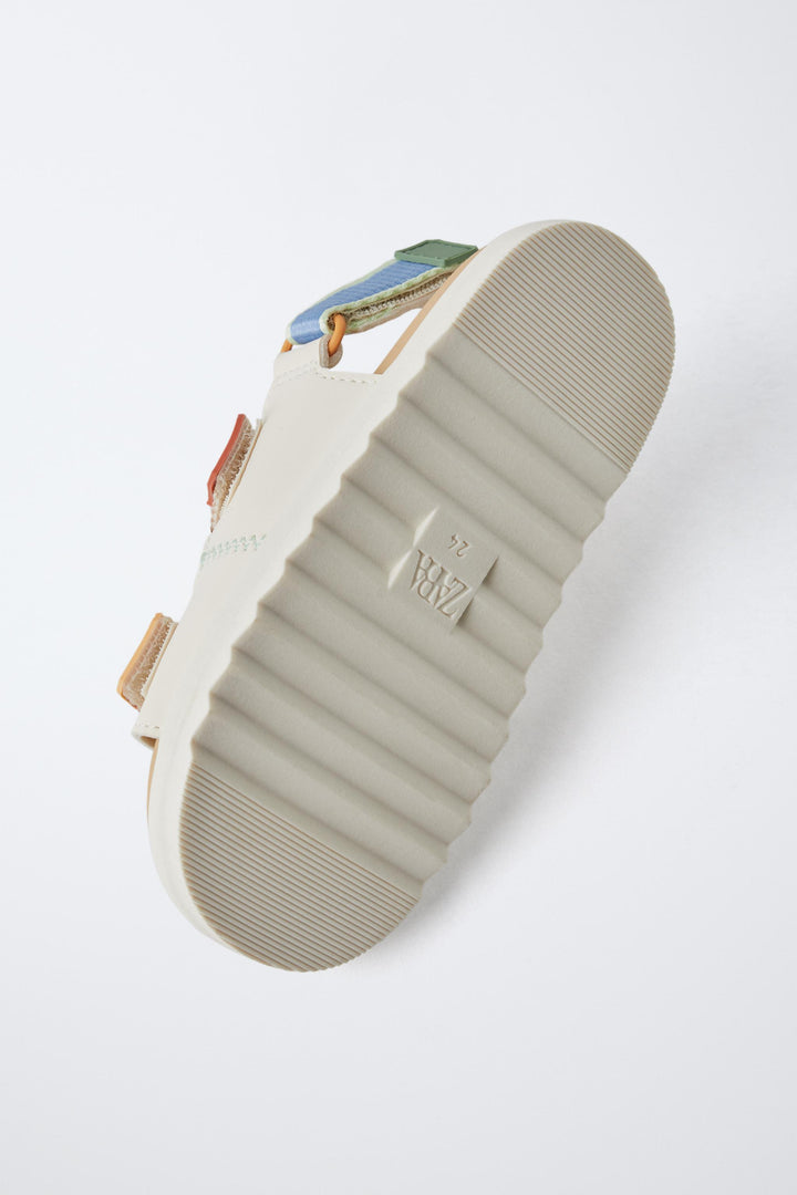 ZARA RUBBERIZED SANDALS