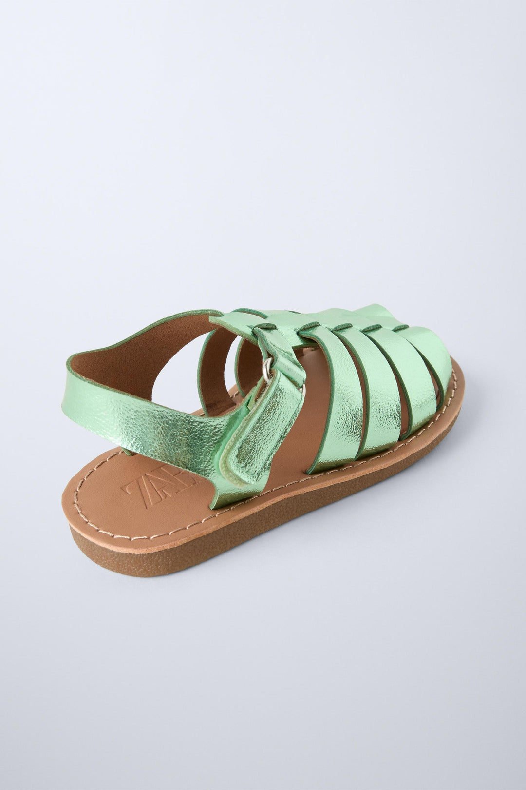 ZARA METALLIC FISHERMAN SANDALS