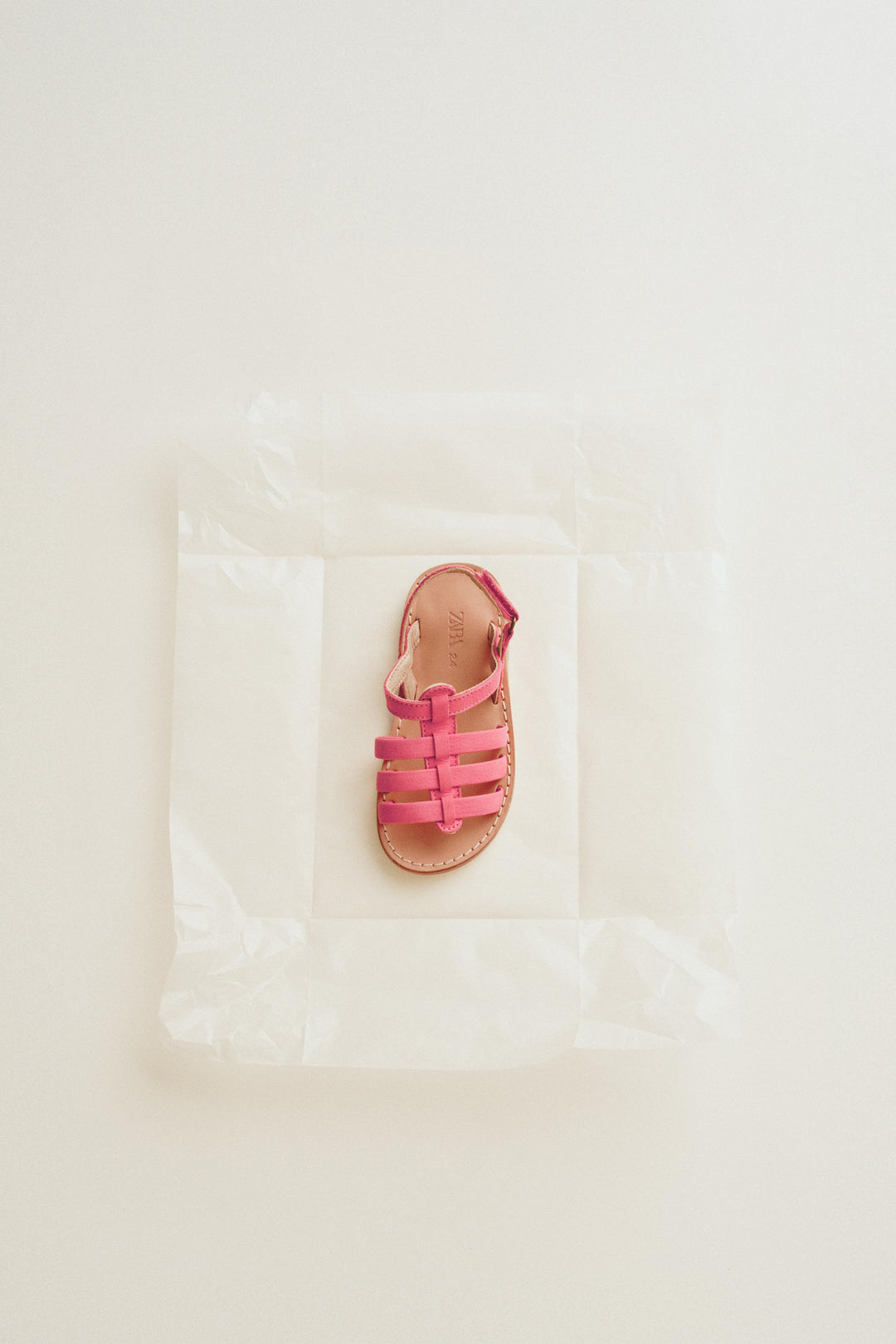 ZARA LEATHER SANDALS WITH STRAPS