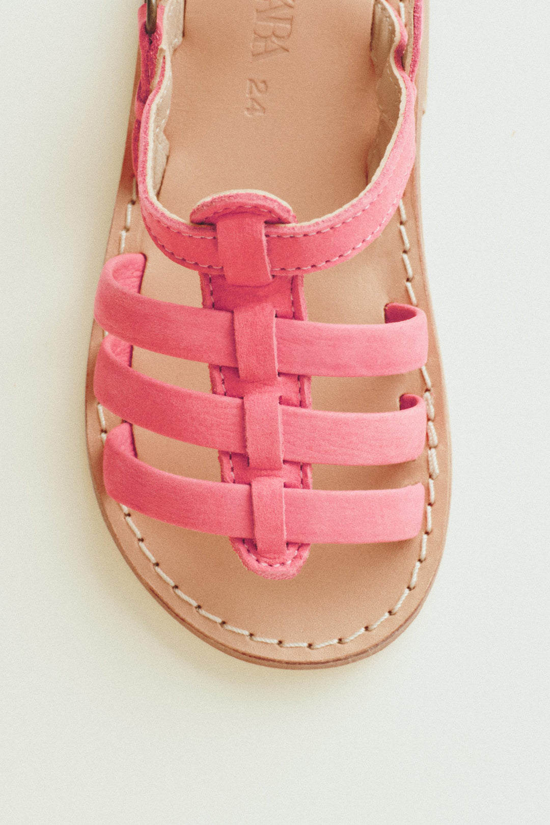 ZARA LEATHER SANDALS WITH STRAPS
