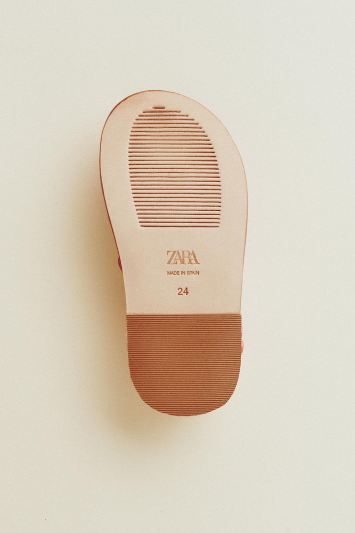 ZARA LEATHER SANDALS WITH STRAPS