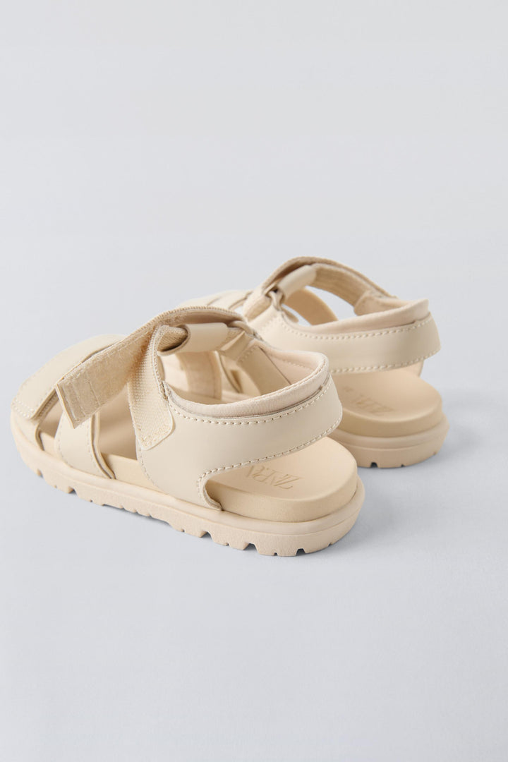 ZARA RUBBERIZED SANDALS