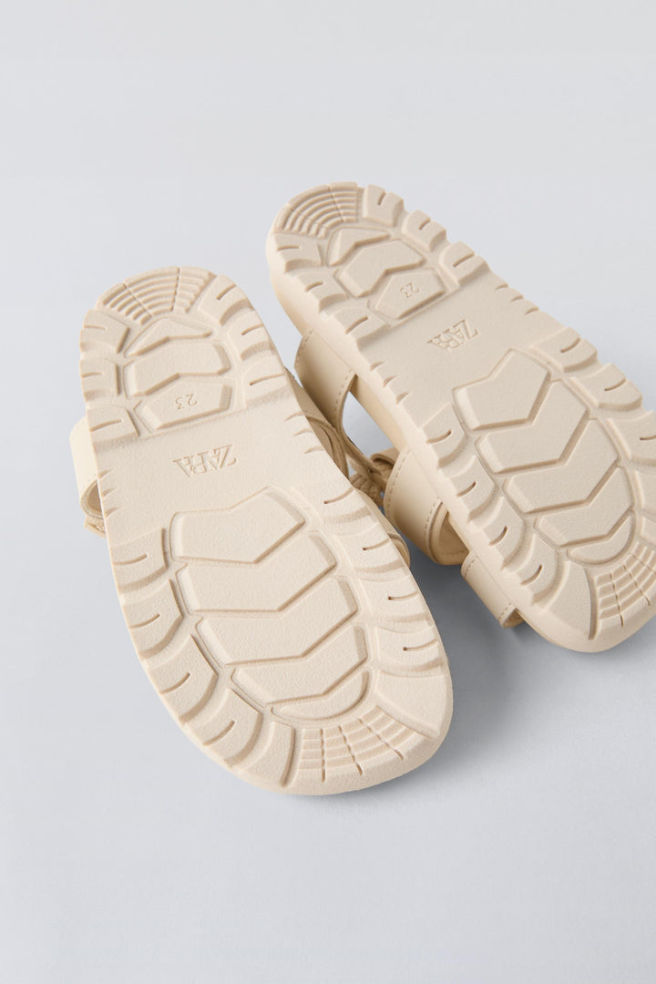 ZARA RUBBERIZED SANDALS