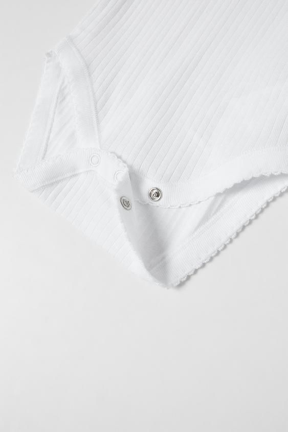 Zara THREE-PACK OF SLEEVELESS BODYSUITS