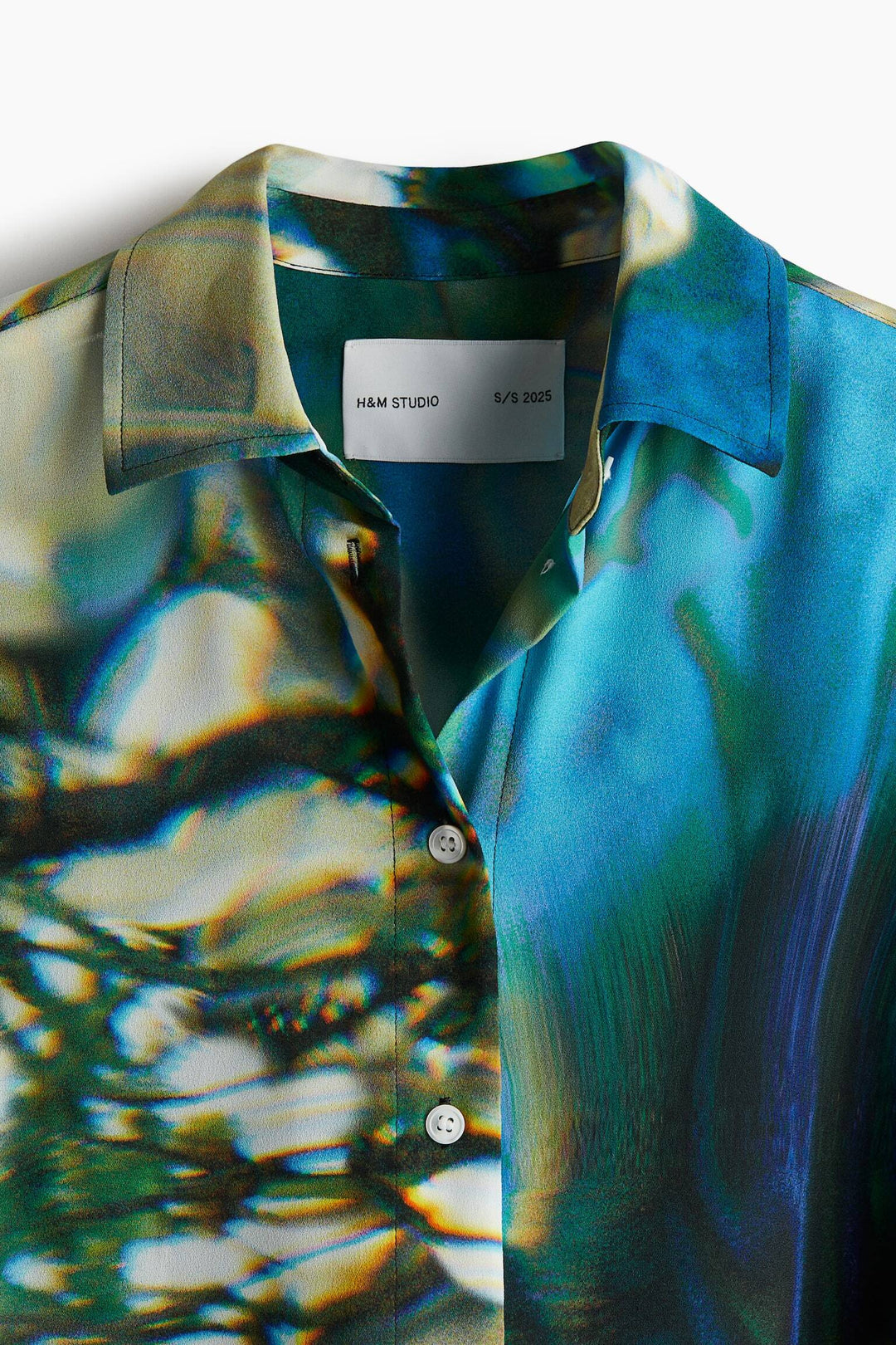 H&M Abstract-Patterned Chiffon Shirt