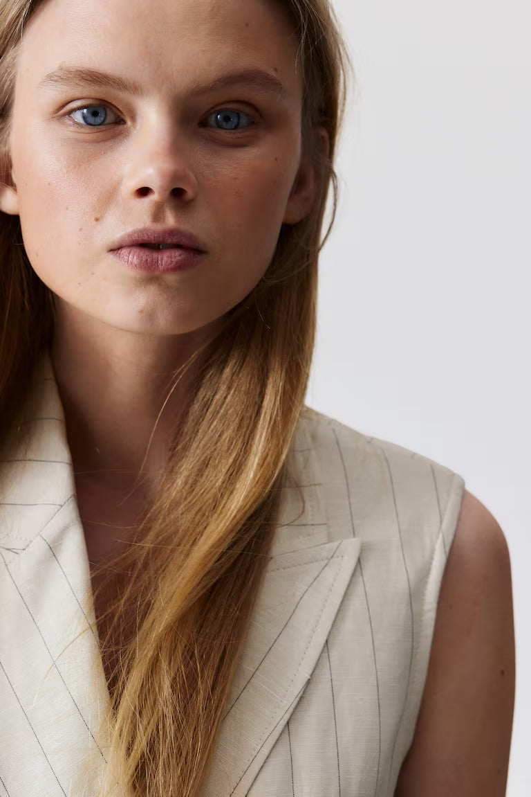 H&M Linen-blend Jacket Dress