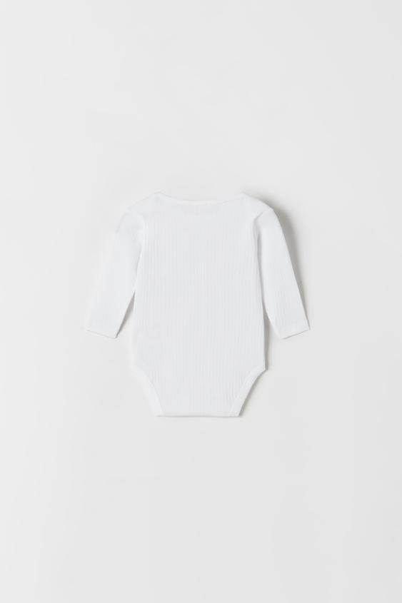 Zara THREE-PACK OF BASIC ROUND NECK BODYSUITS