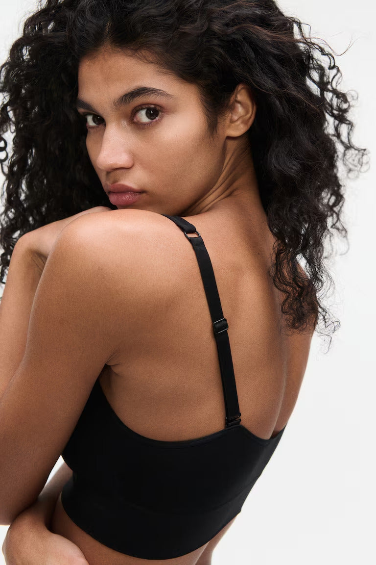 H&M SEAMLESS PADDED SOFT-CUP BRA