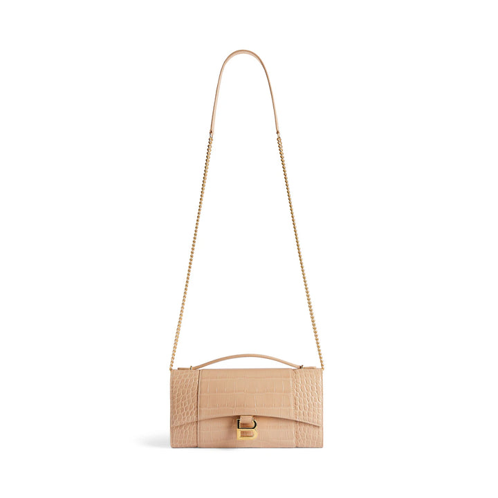 BALENCIAGA WOMEN'S HOURGLASS POCHETTE WITH CHAIN