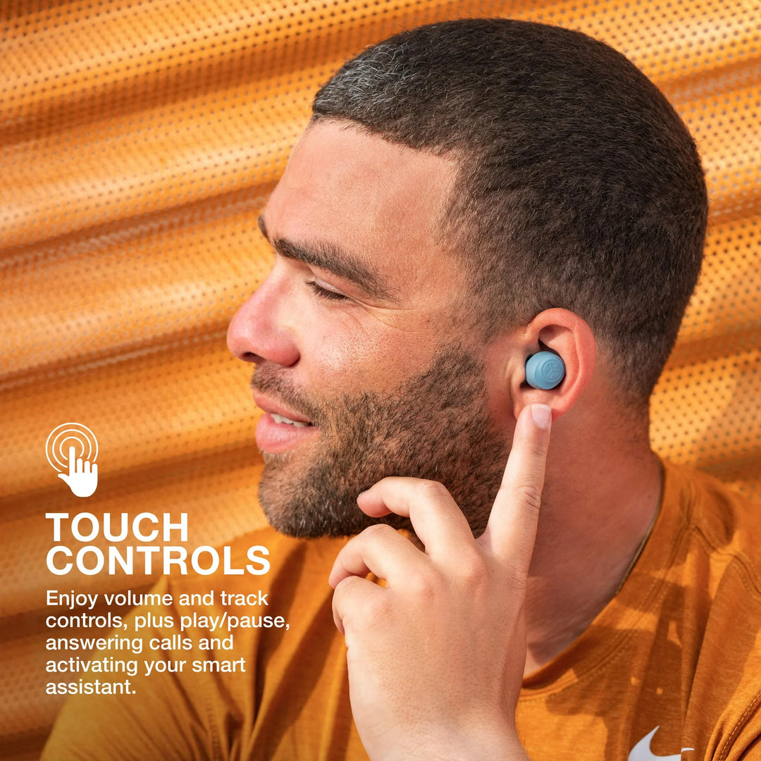 JLab Go Air Pop Bluetooth Earbuds, True Wireless with Charging Case, Rose