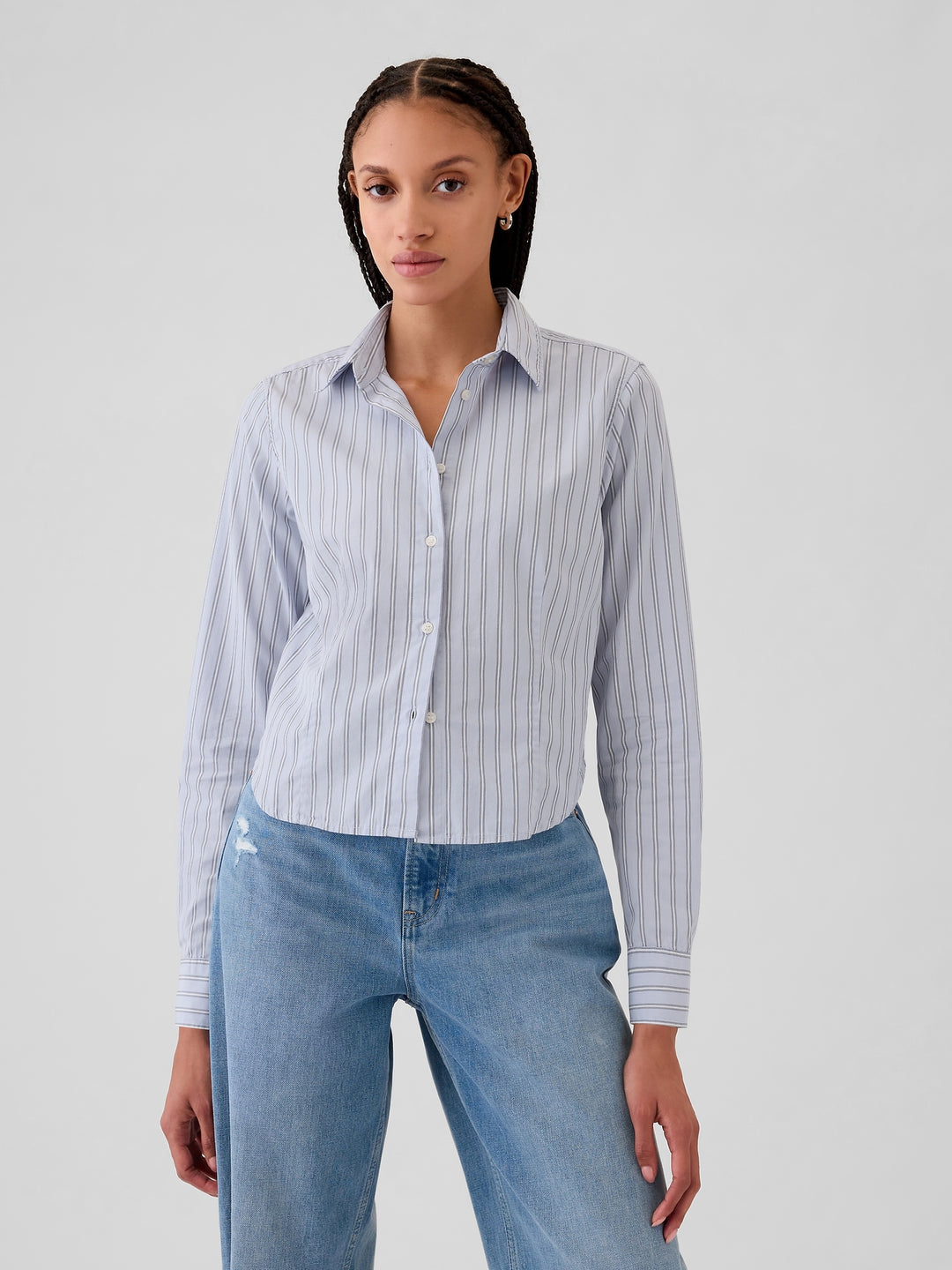 Gap Organic Cotton Cropped Shirt