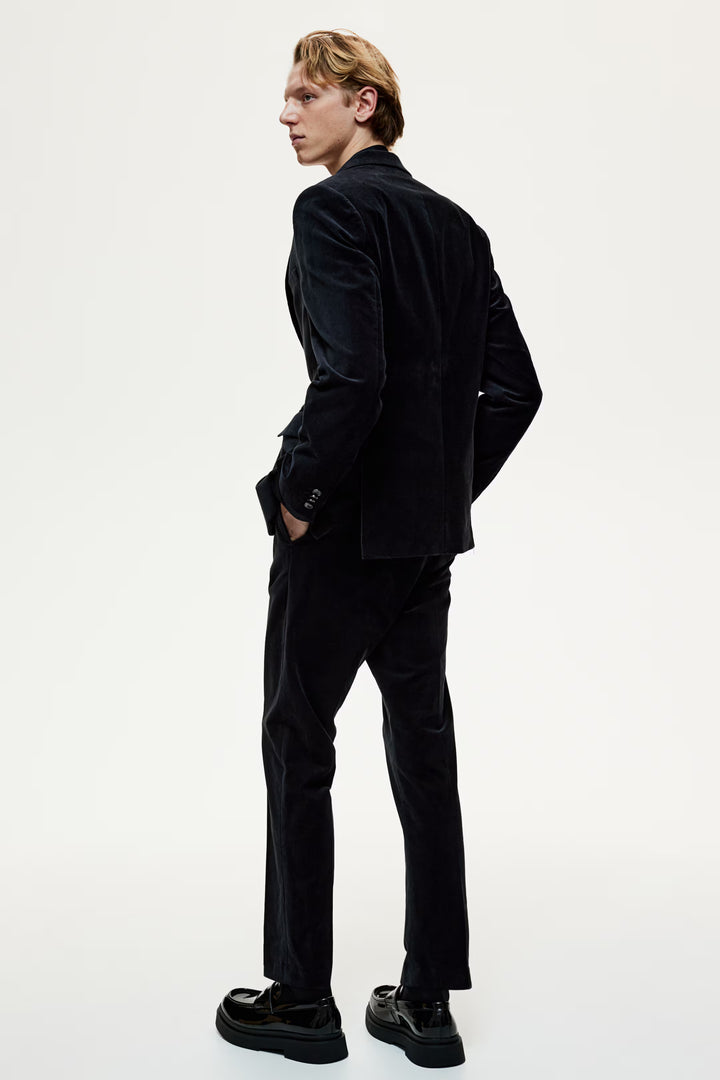 H&M Slim Fit Velvet Blazer
