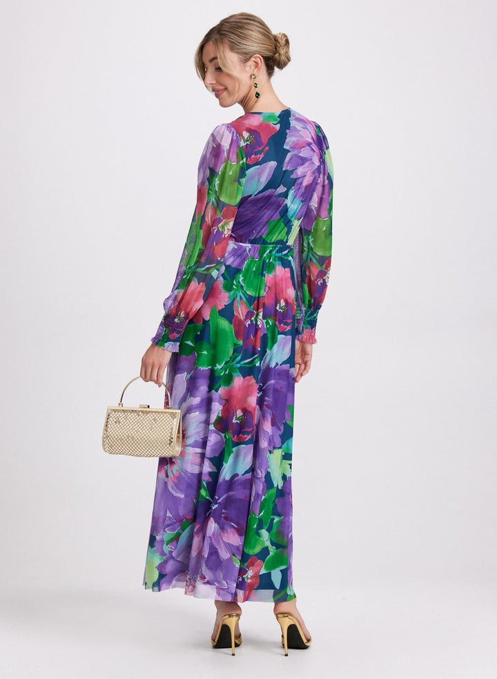 LAURA Floral Chiffon Dress