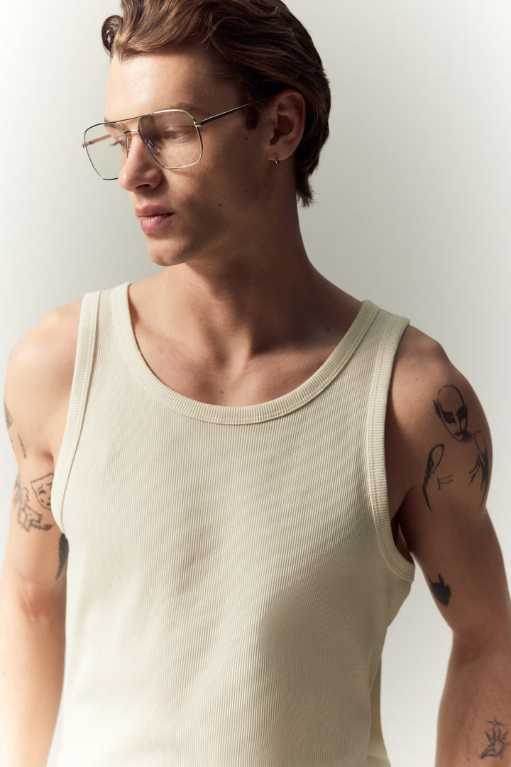H&M Slim Fit Ribbed Tank Top