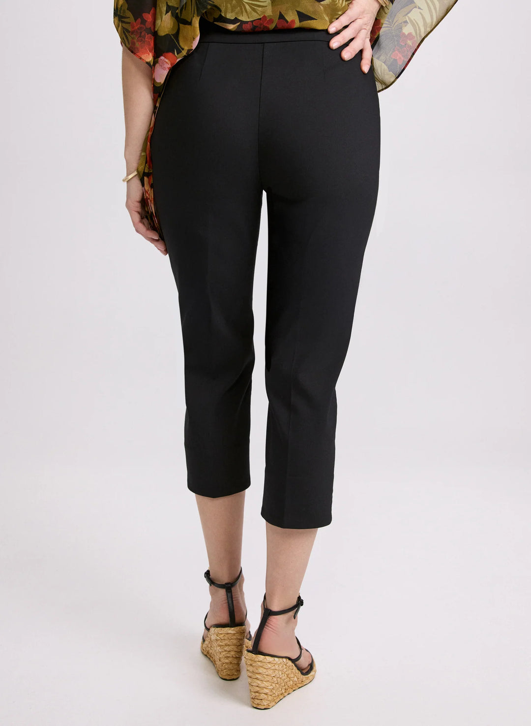 LAURA Studded Cotton-Blend Capris