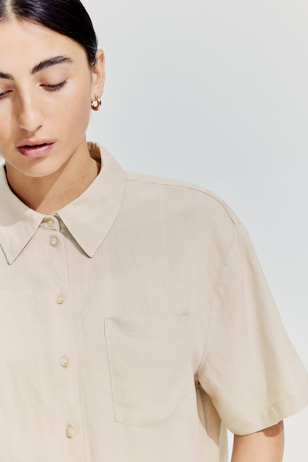 H&M Linen-Blend Shirt