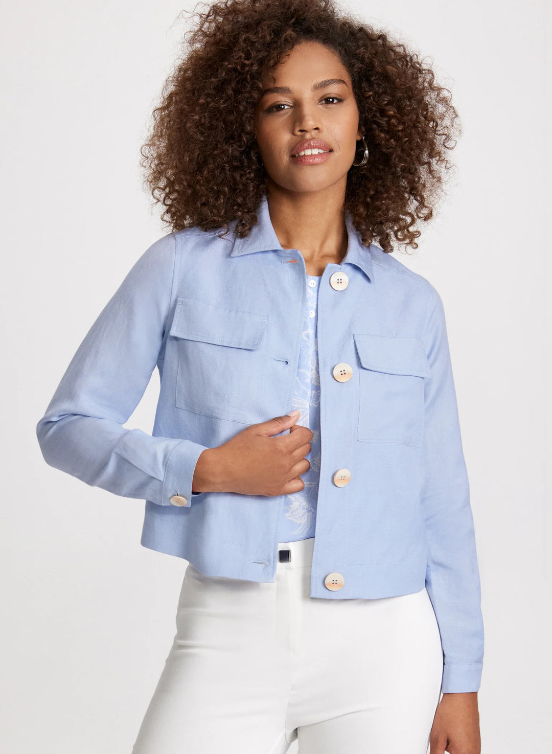 LAURA Short Linen Jacket