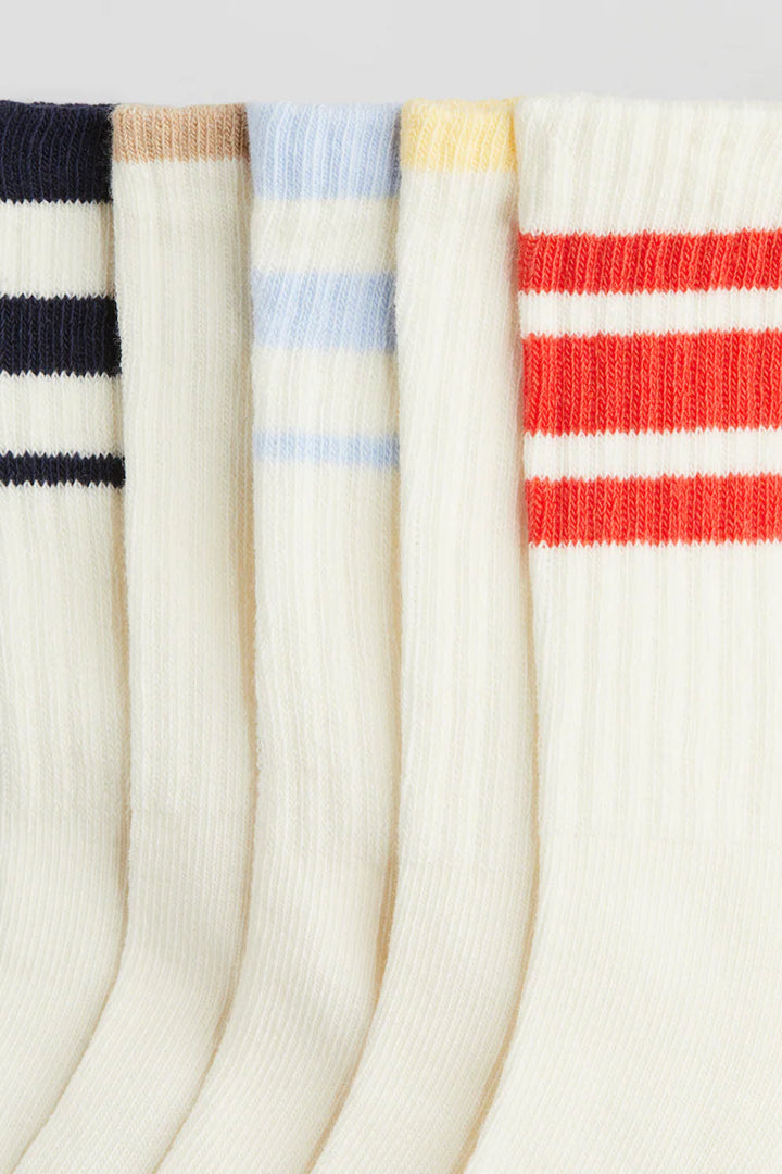 H&M 5-PACK RIBBED SOCKS