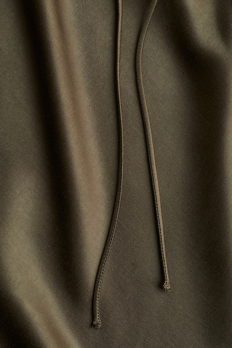 H&M Satin Skirt with Drawstring