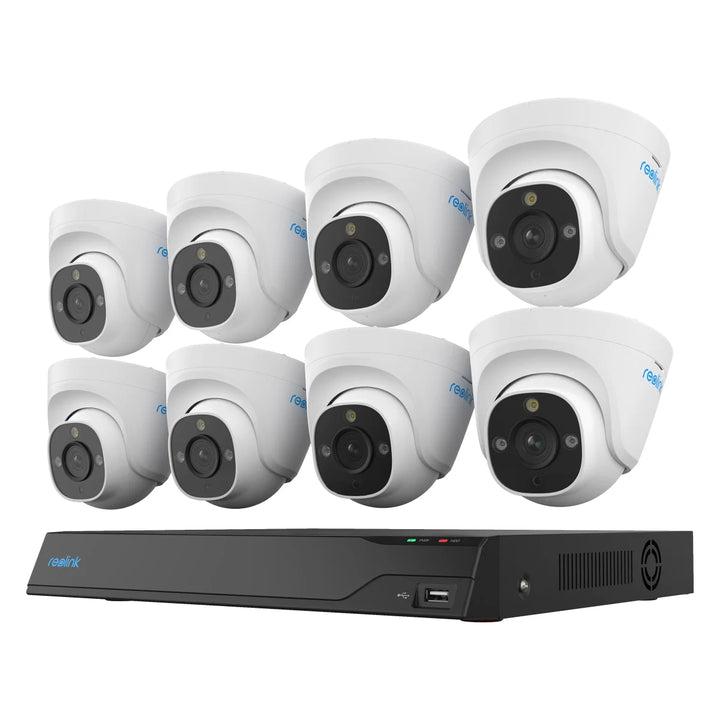 Reolink 16-Channel 4K+ UHD 8-Camera Wired Security Camera System with 4TB HDD