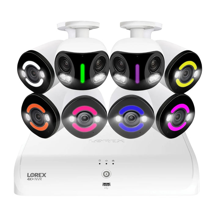 Lorex Fusion 4K+ Wired System w/ 6-4K+ Bullet + 2-4K 180° Panoramic Cameras
