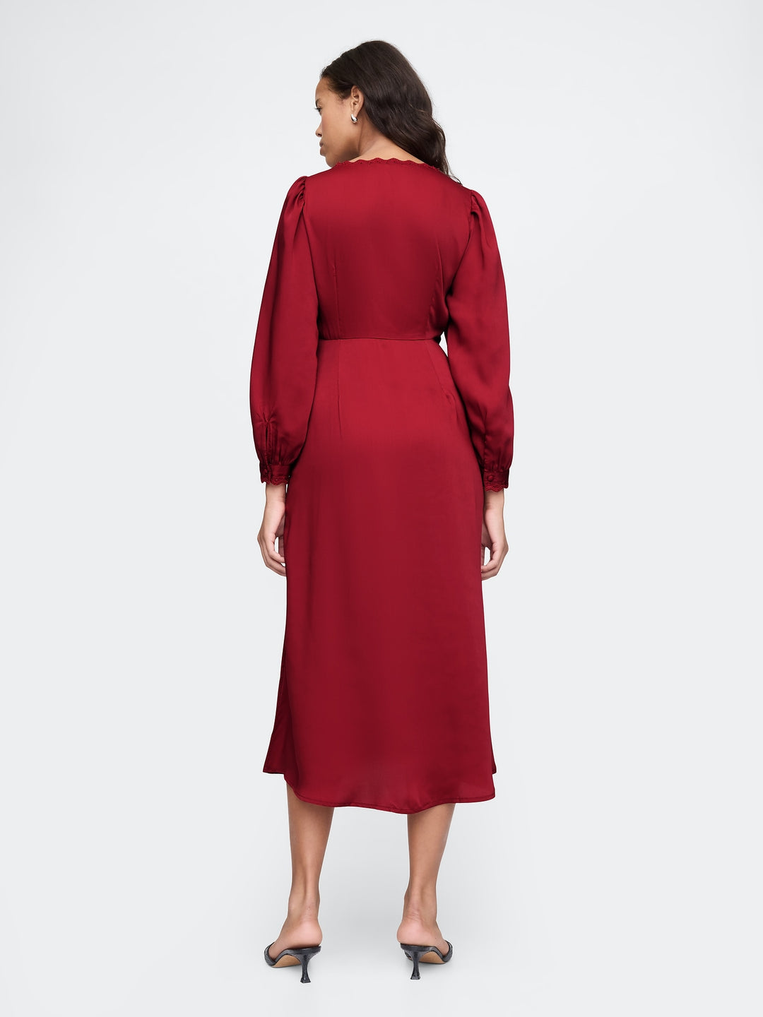 Gap Satin Empire Midi Dress