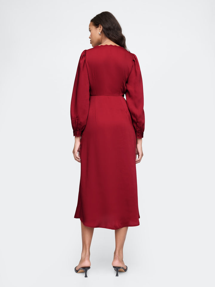 Gap Satin Empire Midi Dress