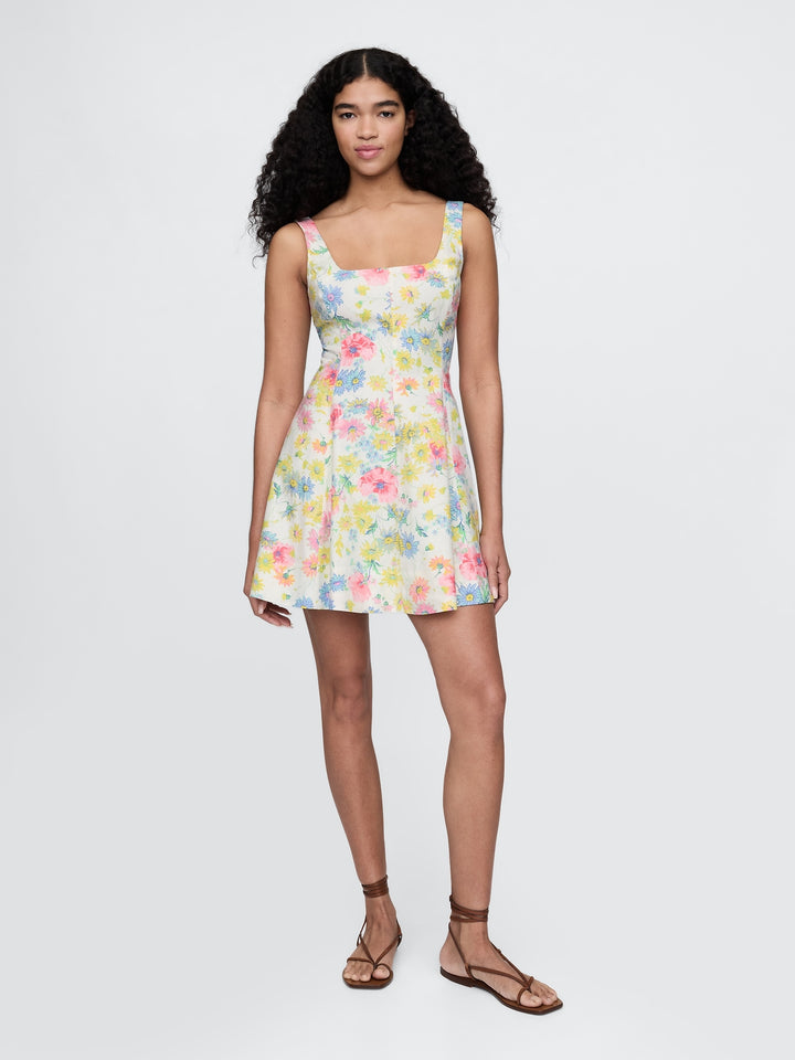 Gap Linen-Blend Mini Dress