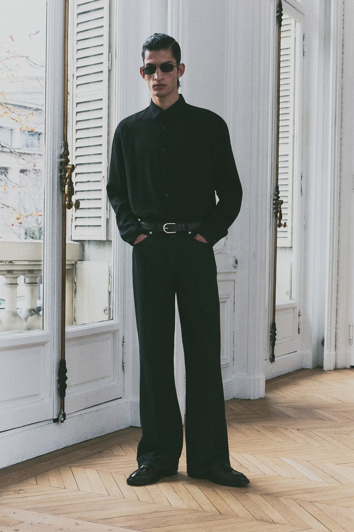 H&M Regular-Fit Crinkled Shirt