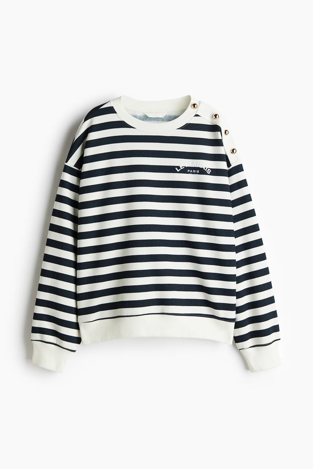 H&M Sweatshirt with Text Motif