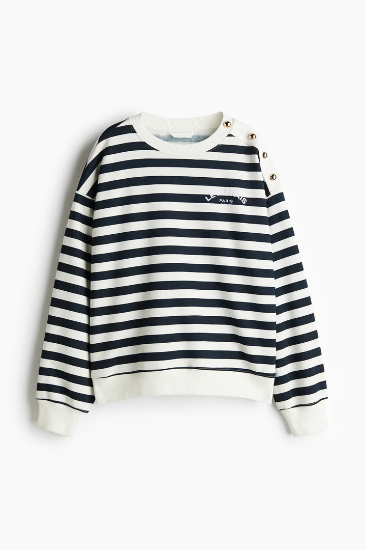 H&M Sweatshirt with Text Motif