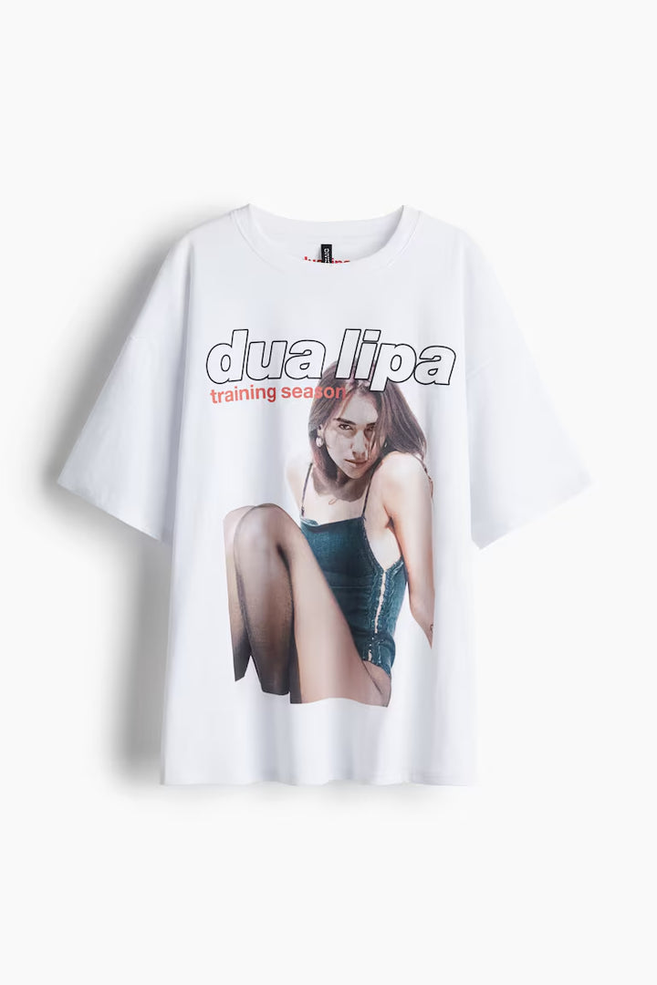 H&M OVERSIZED PRINTED T-SHIRT