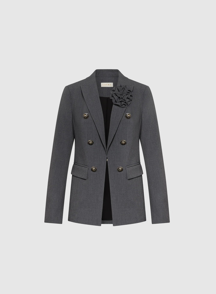 LAURA Rosette Detail Blazer