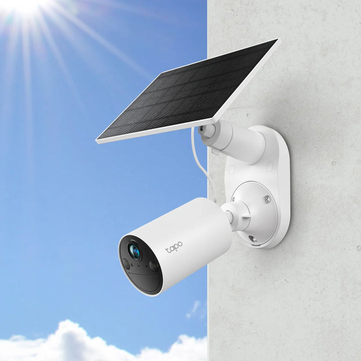 TP Link Tapo 2k Smart Wire-Free Security Camera with Solar Panel, 3-pack