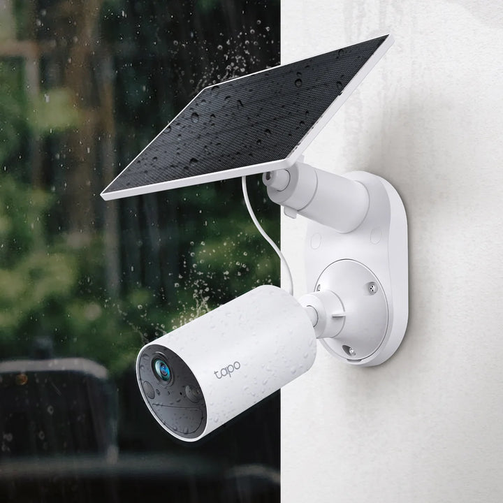 TP Link Tapo 2k Smart Wire-Free Security Camera with Solar Panel, 3-pack