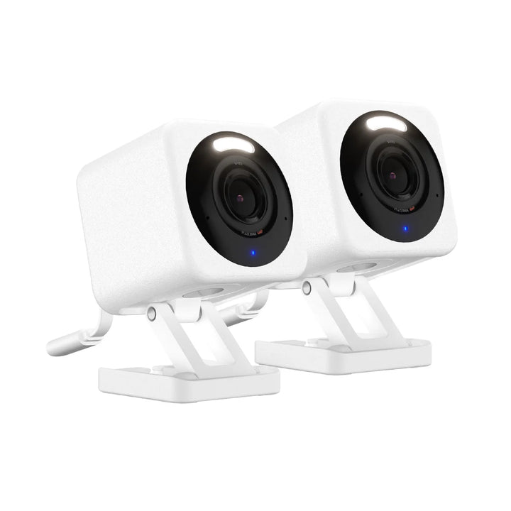 Wyze Cam v4 2.5K QHD Wired Indoor/Outdoor Security Camera with 6 Months Cloud Storage, 2-pack