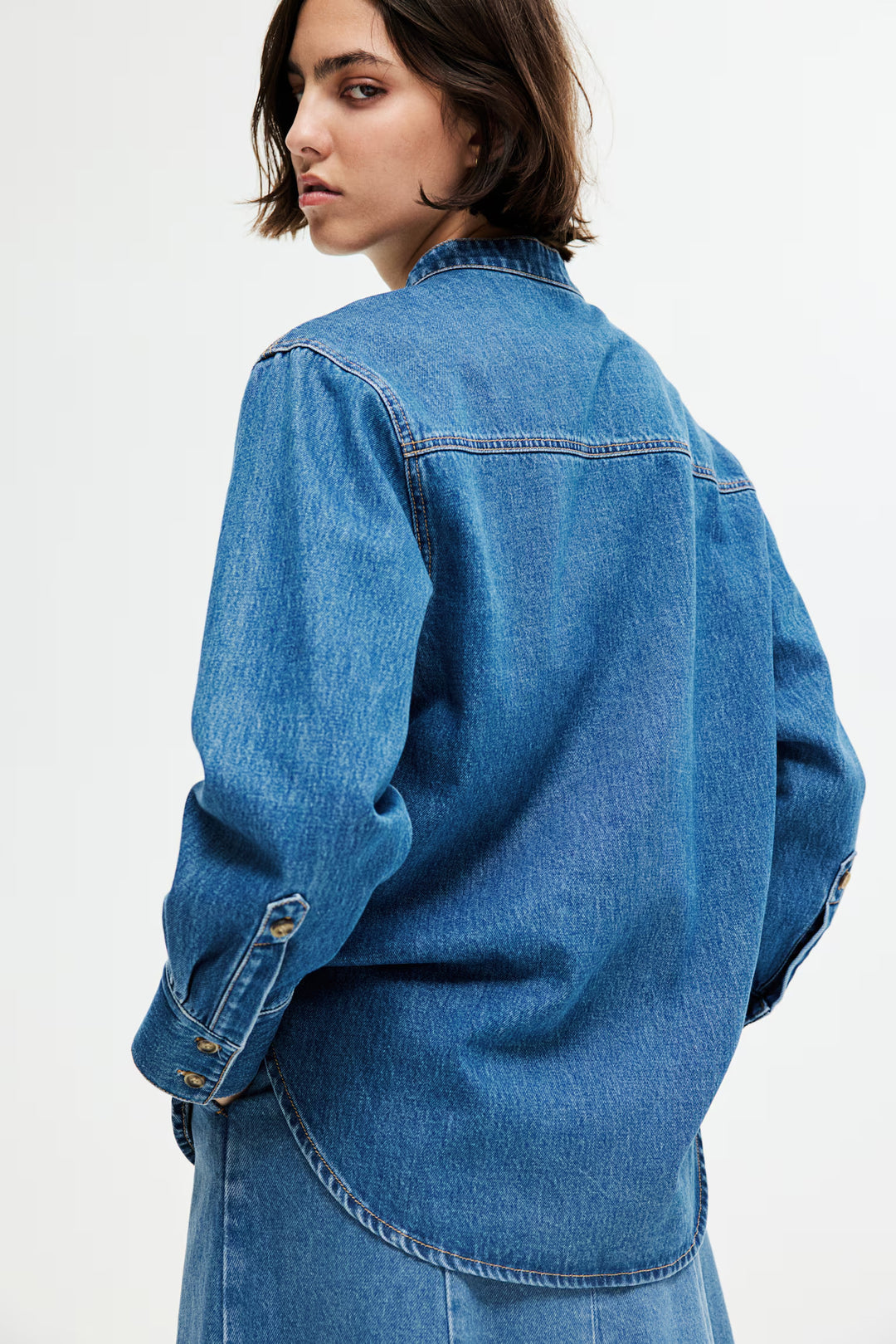 H&M Loose-Fit Denim Shirt